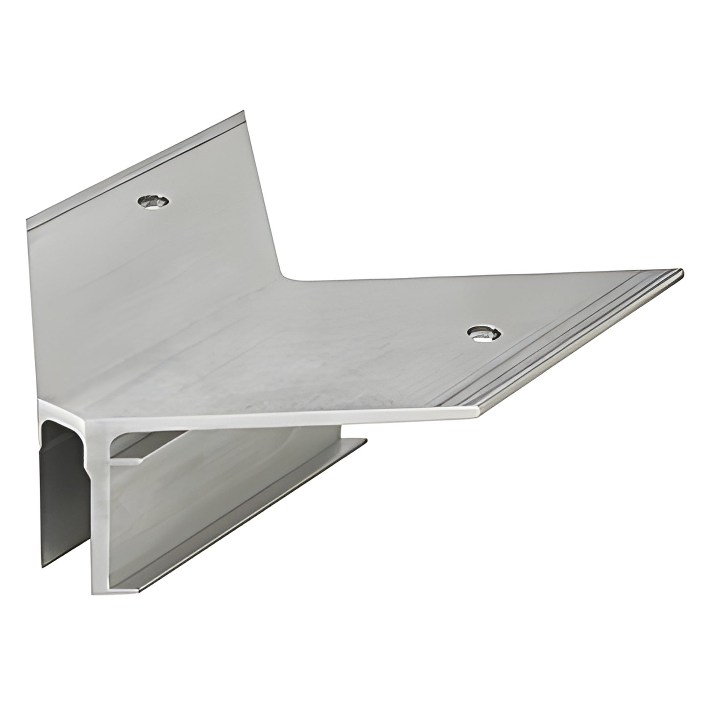 AP960 mill-finish top/bottom T anchor for CW960 outside 90 corner mullion, aluminum bracket with screw holes
