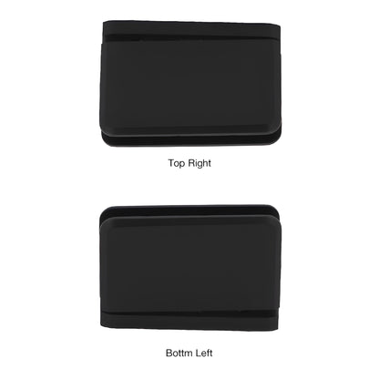 Oil-rubbed bronze frameless shower hinge, brass Number Two pivot for 8-10mm tempered glass, 5 pre-set