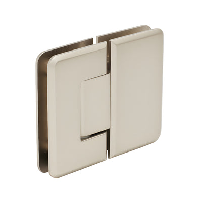 CRL Pinnacle 180 Satin Nickel 180° Glass-to-Glass Shower Door Hinge