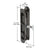 CRL Black Sliding Screen Door Latch and Pull with 5-11/16" Screw Holes