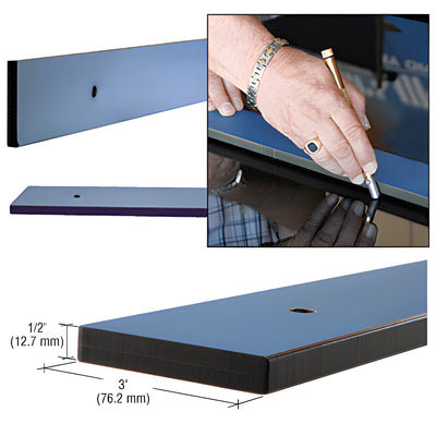 CRL 72 in Phenolic Precision Straight Edge — Layout Ruler