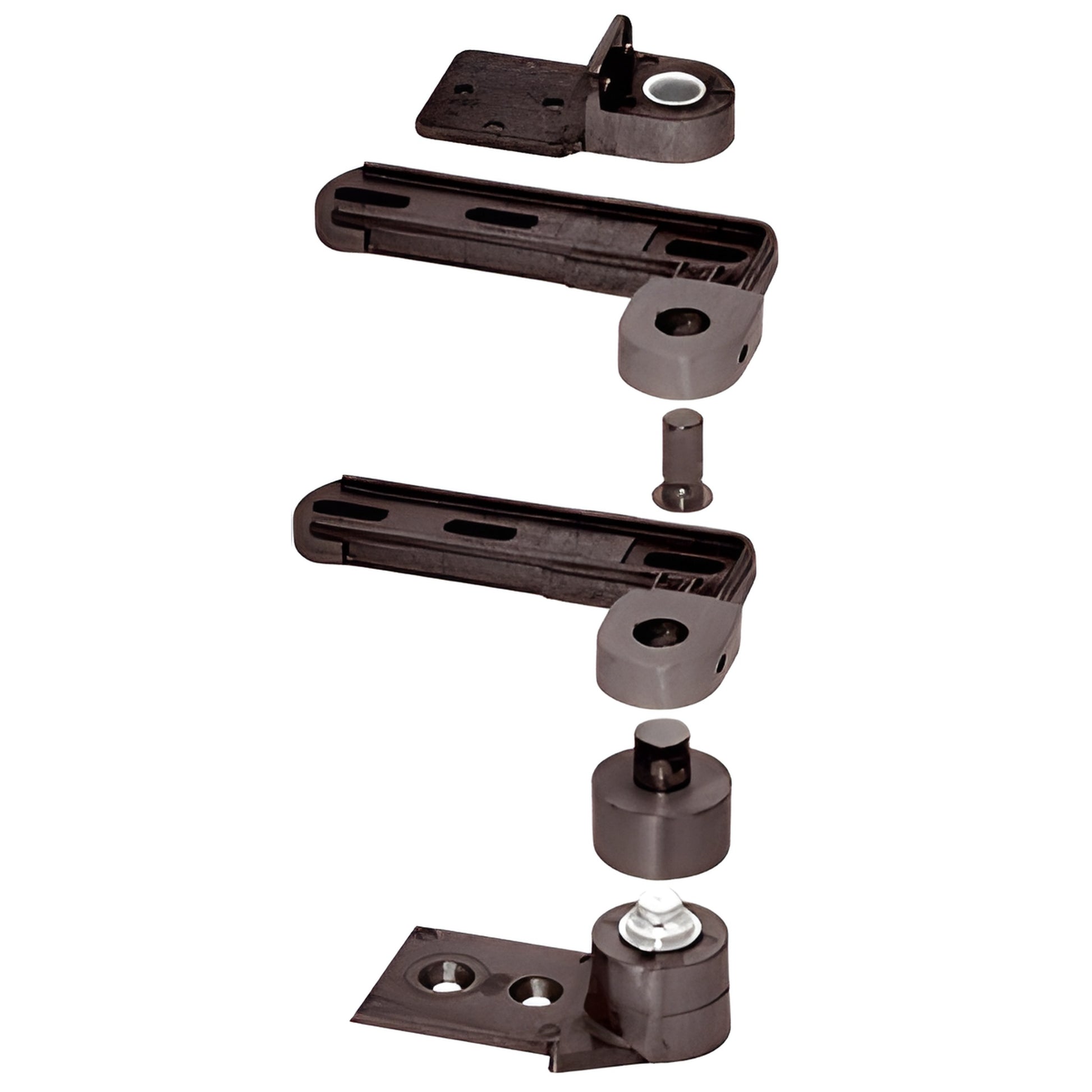 Jackson J689 dark bronze offset top-and-bottom pivot set for 1-3/4" aluminum storefront doors, non-handed. SKU 689313
