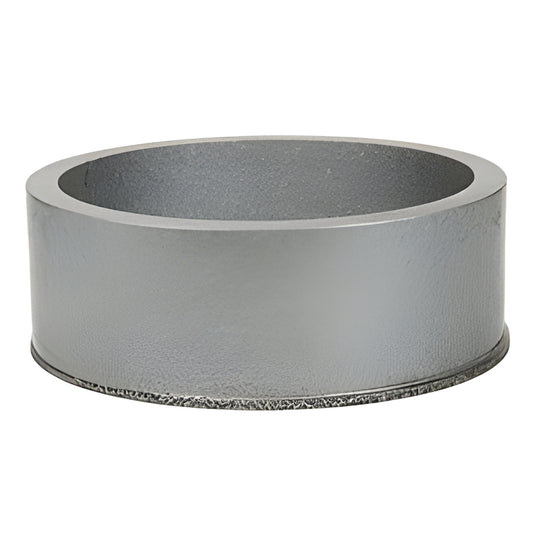 CRL RBR9 4-1/2" cast iron drilling ring with bonded rubber base for glass drilling