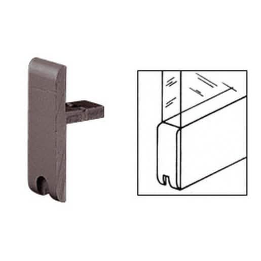 CRL Dark Bronze End Cap for MC610 'H' Bar - Durable finish, perfect for sleek installation