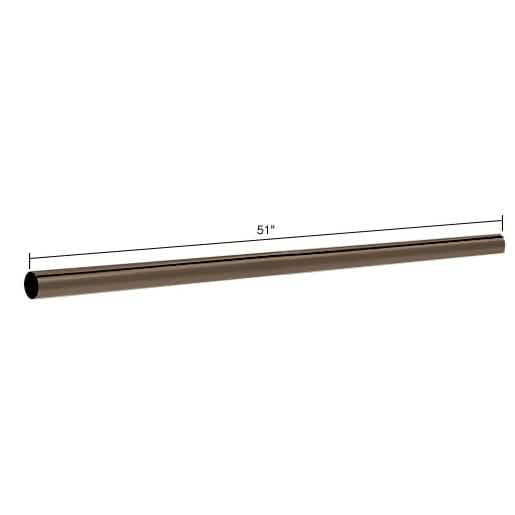 CRL Oil Rubbed Bronze 51-Inch Support Bar - Durable, Stylish, Modern Design