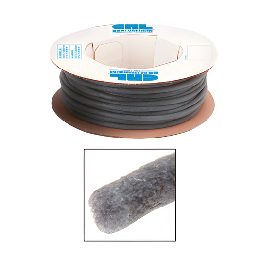 CRL Sof Rod SR2C - gray extruded dual cell backer rod on spool with close-up of foam texture