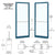 CRL-U.S. Aluminum Series 250 KYNAR Custom Narrow-Stile Offset Doors