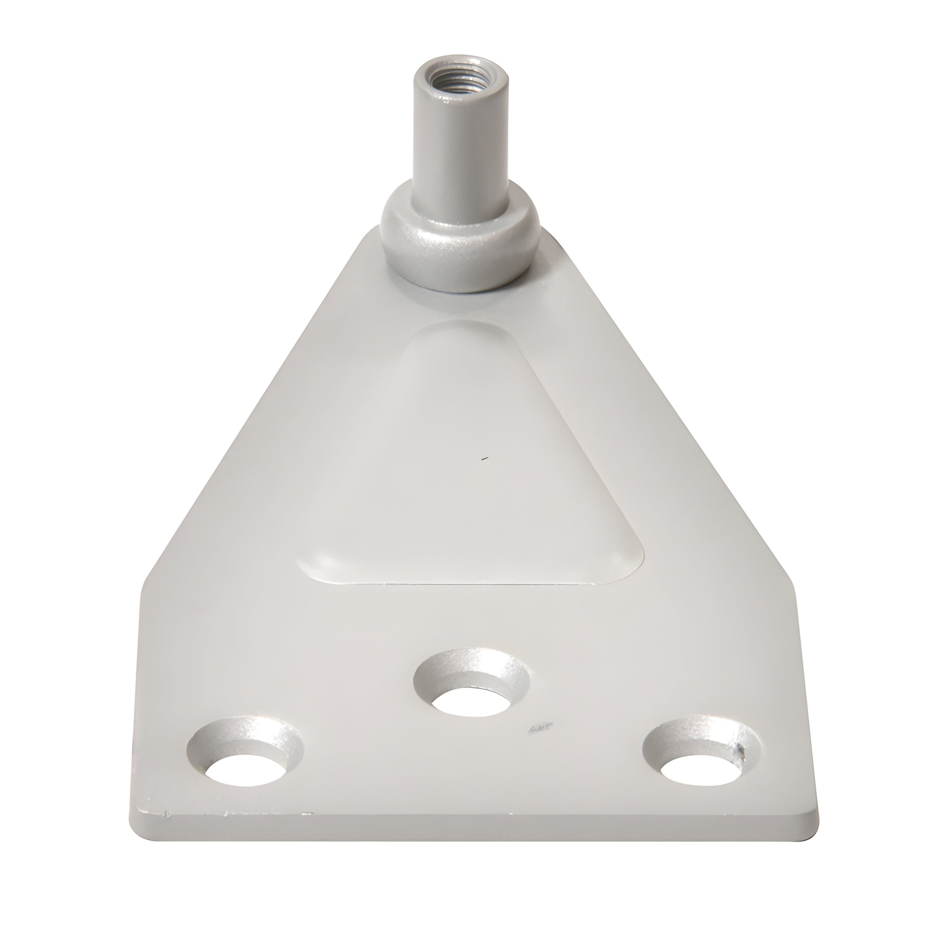 Aluminum parallel-arm shoe bracket for surface-mounted door closers, three-hole mount - replacement part SKU DC7PABA.