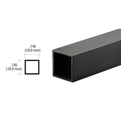 CRL Dark Bronze 3/4 in Square Tubing Extrusion