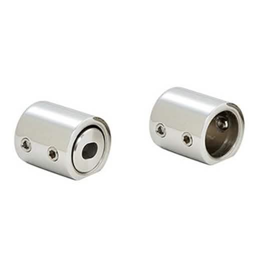 CRL Polished Stainless Steel 180º Crescent Series Sliding System for sleek modern spaces.