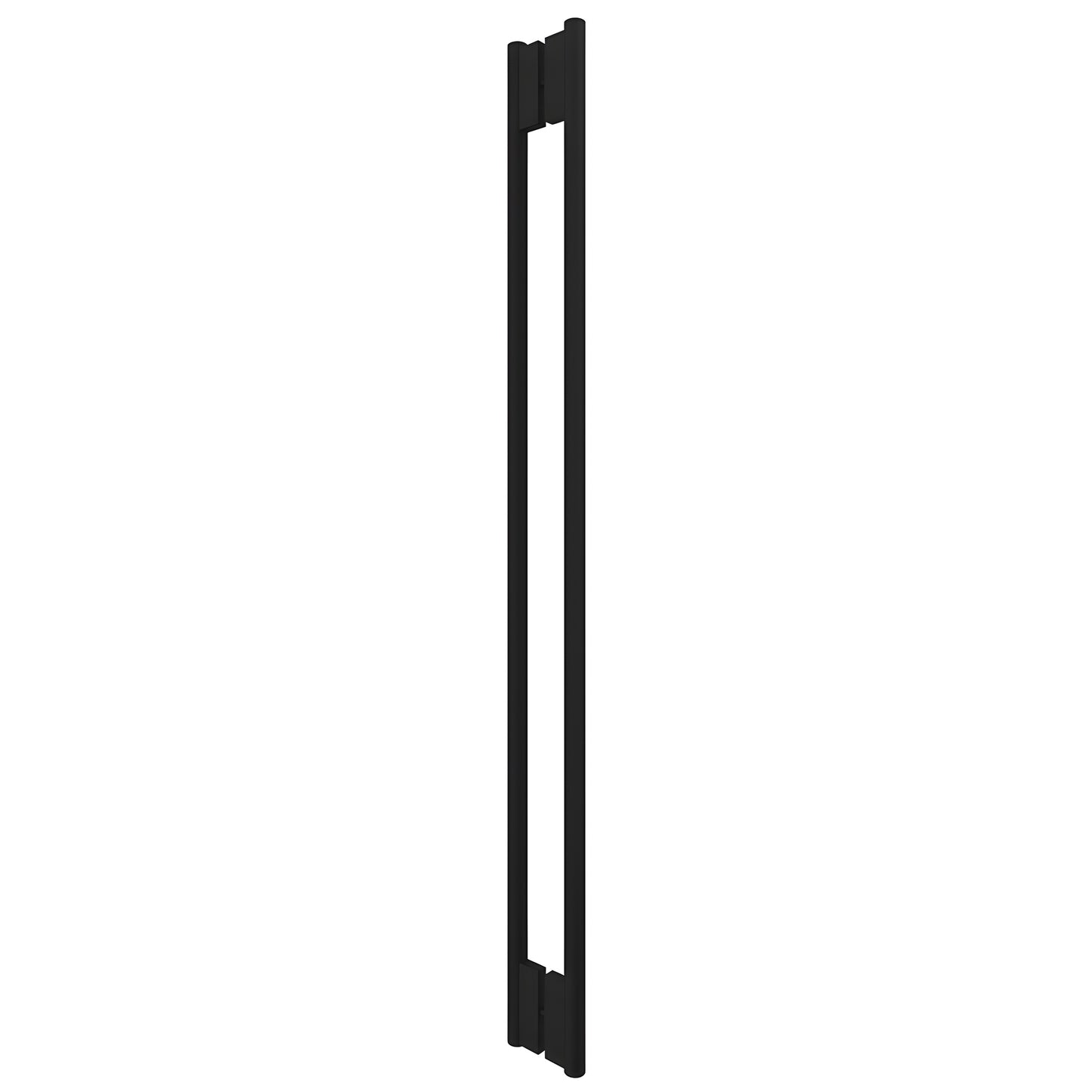 HPH60CMBL matte-black 60-inch C-style stainless steel back-to-back shower door handle for 3/8" glass