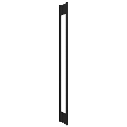 HPH60CMBL matte-black 60-inch C-style stainless steel back-to-back shower door handle for 3/8" glass