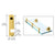 CRL Left-Hand Brass Rod Support Bracket - Wall Mount