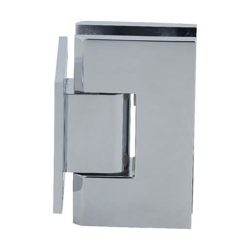 CRL Polished Chrome Vienna 074 Wall Mount Hinge with Short Back Plate, Sleek Design