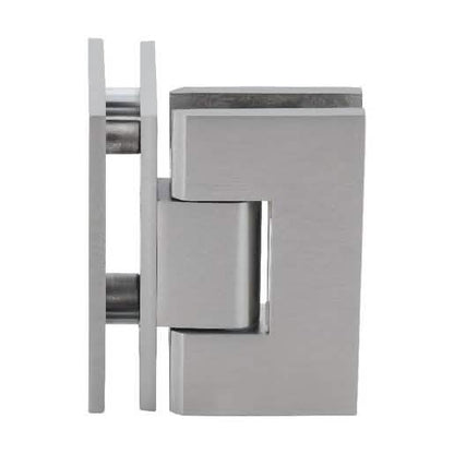 CRL Vienna 092 Brushed Nickel Glass-to-Glass Hinge, 90° for seamless shower installation