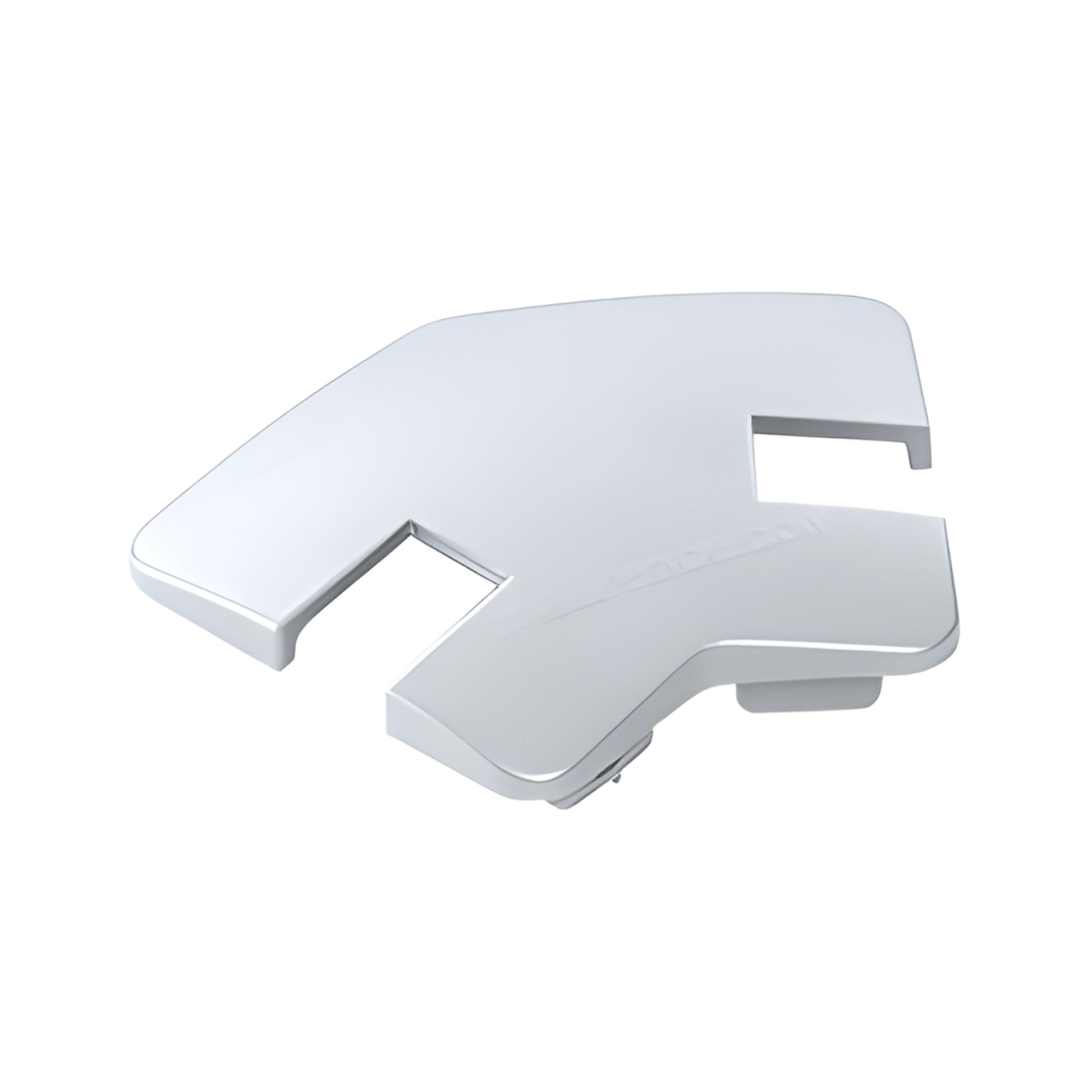 NC13M mill aluminum notched rectangular post top cap for glass windscreen