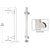 CRL 42" Polished Stainless Steel 180° Round Glass Clamp Railing Kit