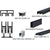 CRL Flat Black Track Assembly D603/D602 w/ Steel Ball Bearings