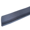 Close-up black DRXG100 rubber door rail gasket profile on white background, fits 3/8-5/8" rails