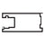 CRL-U.S. Aluminum Cl.1 Clear Anodized Active Door Stile 9/16" 21'-2"