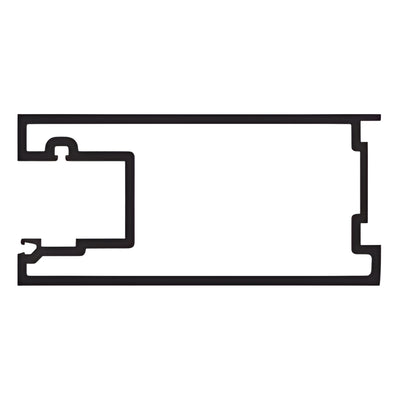 CRL-U.S. Aluminum White KYNAR® Active Meeting Stile 9/16" Glass 21'2"