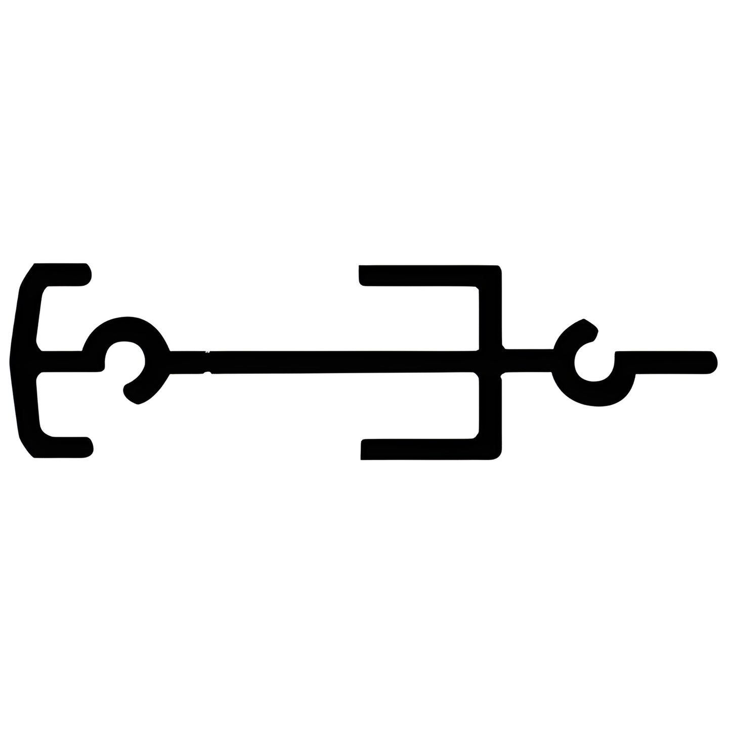 AP603 mill finish extruded-aluminum mullion clip/profile for storefronts and curtainwall, fits PW604/PW605