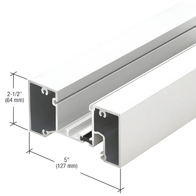 CRL-U.S. 24'2" Aluminum Head/Jamb Mullion Thermal Break White KYNAR®