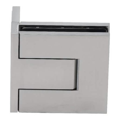 CRL Brushed Nickel Palermo Adjustable Wall Mount Offset Back Plate Hinge - Modern Design