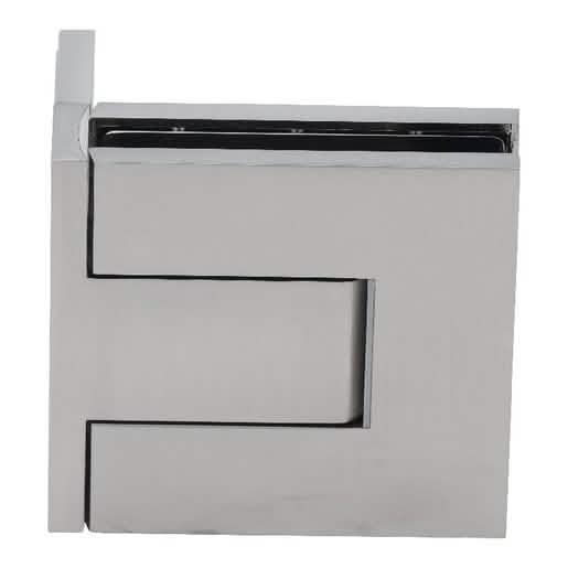 CRL Brushed Nickel Palermo Adjustable Wall Mount Offset Back Plate Hinge - Modern Design