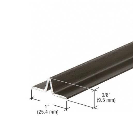 CRL Bronze Series 3606 Lower Track - 144" for sliding doors, durable and sleek design.
