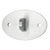 CRL Brushed Stainless Steel Oval Mounting Plate