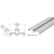 CRL Satin Anodized Aluminum Bottom Roller Track for Sliding Doors
