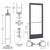 CRL-U.S. Aluminum 250 Offset Narrow-Stile Hinge - Black Anodized ADA