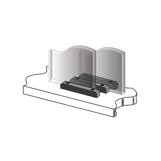 CRL 1/2" High Nylon Lower Guide for smooth sliding door operation. Durable and efficient.