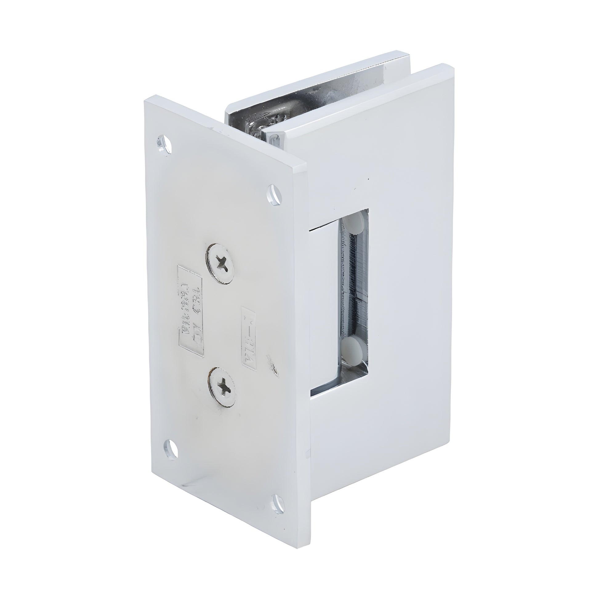 V1E067CH polished chrome Vienna positive-close wall-mount hinge for 10-12mm tempered glass