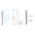 CRL 18in x 1in Slimline Round 135° Glass Partition Post Brushed SS