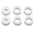 CRL White Bushing Spacers 6-Pack for Window & Glass Hardware