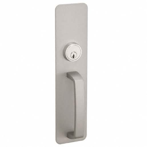 CRL Aluminum Night Latch Pull Trim with Cylinder for Secure Door Locking Solutions