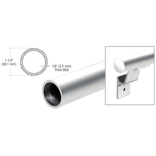 HRH15PSC 1-1/2 in. polished 304 stainless handrail tubing, 240 in. long, 1/8 in. wall