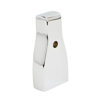 Polished chrome brass wall block mount for frameless shower door, SKU MA03CH