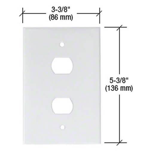 Clear Double Despard Acrylic Mirror Plate - Sleek design for modern home decor.