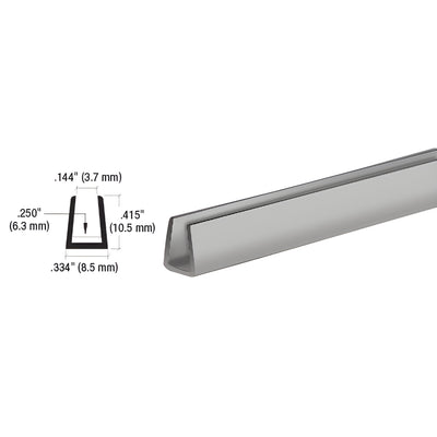 CRL 1/4" Gray Plastic Edge Protector Trim