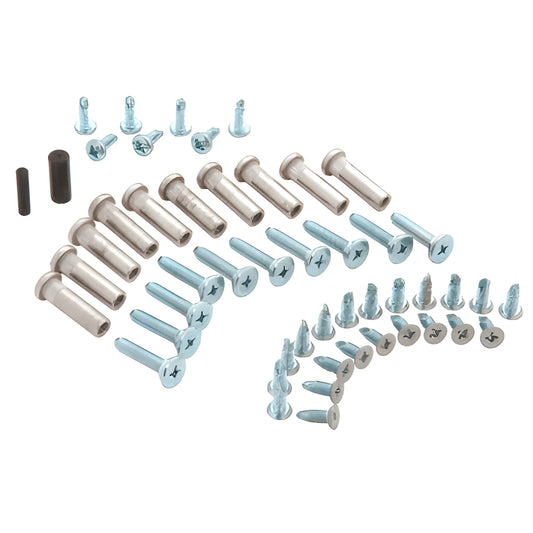 CRL continuous hinge replacement screw and pin kit, satin anodized finish (SKU 26469SA)