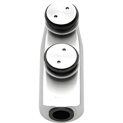 CRL Brushed Stainless Laguna Series Transom Mounted Free-Swinging Top Pivot Fitting