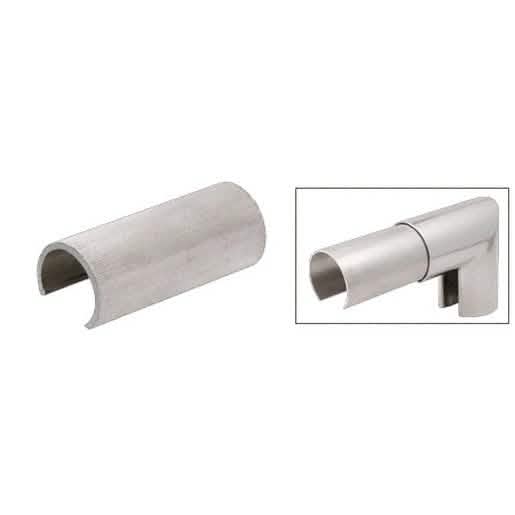 CRL Mill Aluminum 3" Connector Sleeve for Cap Rail Corner & Hand Railing Solutions