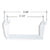 CRL White 3-3/4 in Window Sash Lift Handle