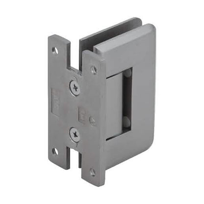 Brushed Nickel Pinnacle Wall Mount 'H' Back Plate Hinge - Adjustable and Durable.