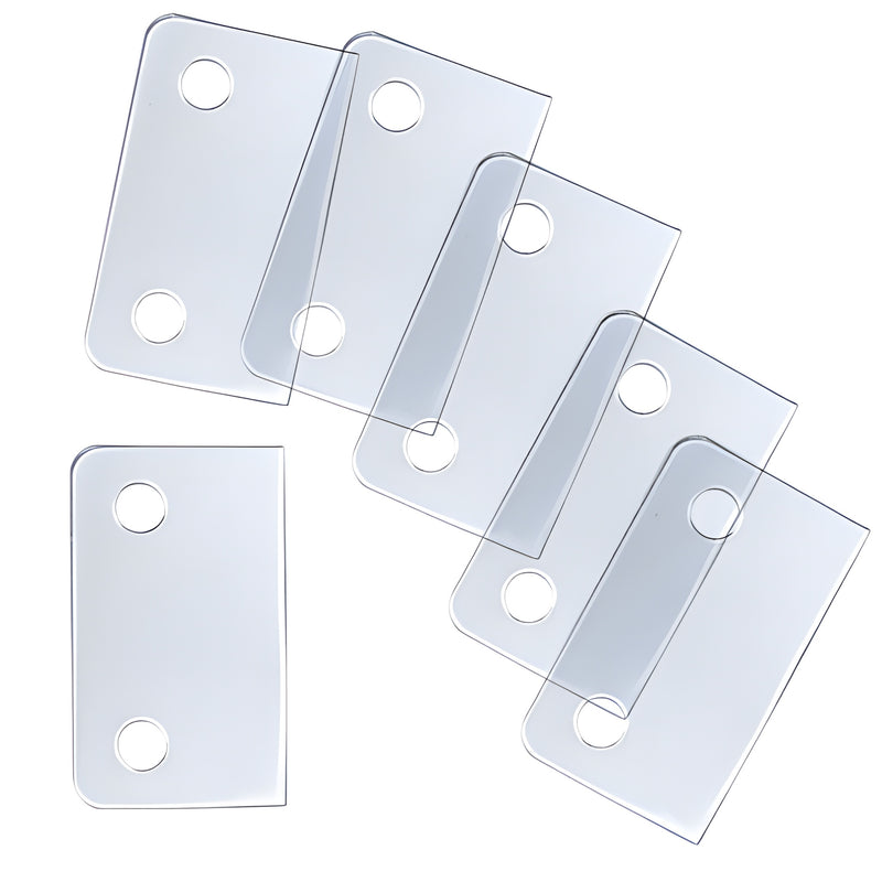Clear plastic P190SGASK replacement gaskets for P190S glass clamps, fits 3/8-1/2 in (10-12 mm) glass