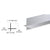 CRL Brite Anodized Aluminum 90° Cross Corner Extrusion for Glass