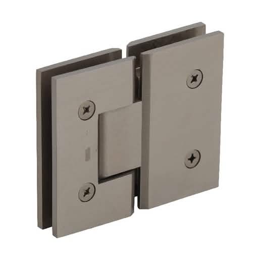 Brushed Bronze Vienna 180 Glass-to-Glass Hinge: Elegant, durable, and modern design.